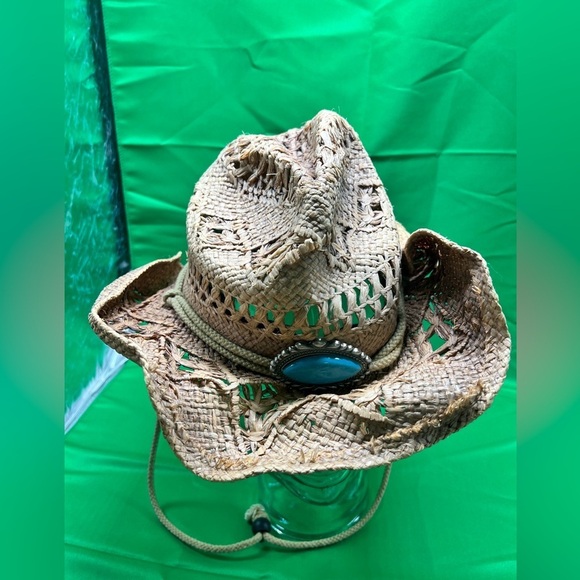 Peter Grimm Tan Straw Cowboy Hat